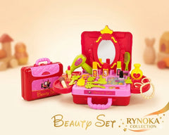 Kids Beauty Makeup Set portable vanity case for pretend play – Rynoka
