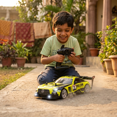 1:16 RC Drift Racing Car with LED Lights & 2.4GHz Remote – High-Speed Rechargeable Remote Control Car for Kids — slot 05