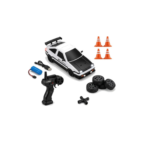 1:16 RC Drift Stunt Car with 2.4GHz Remote – High-Speed Rechargeable LED Racing Toy Car for Kids
