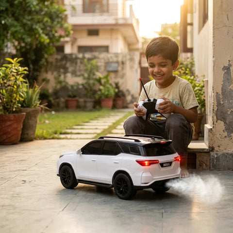 1:16 RC Spray SUV Car with LED Lights & Music – 2.4GHz Remote Control Toy Car for Kids