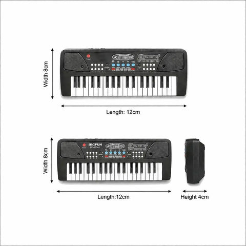 37-Key Kids Electronic Keyboard Piano with Microphone, Recording & Demo Songs