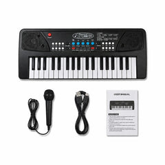 37-Key Kids Electronic Keyboard Piano with Microphone, Recording & Demo Songs