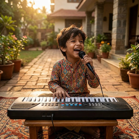 37-Key Kids Electronic Keyboard Piano with Microphone, Recording & Demo Songs