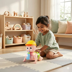 Baby Crawling Toy close-up showing musical light features