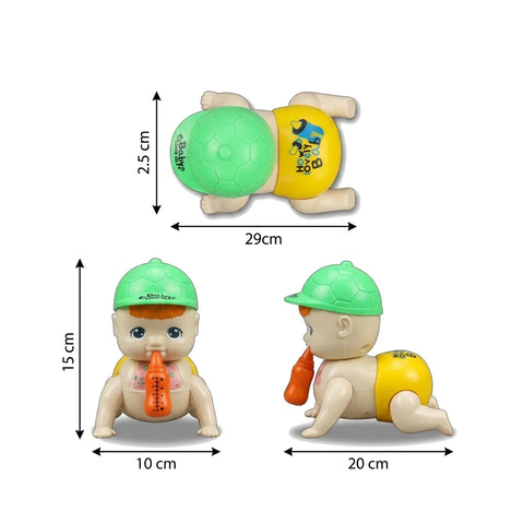 Baby Crawling Toy with Musical Lights & Movement