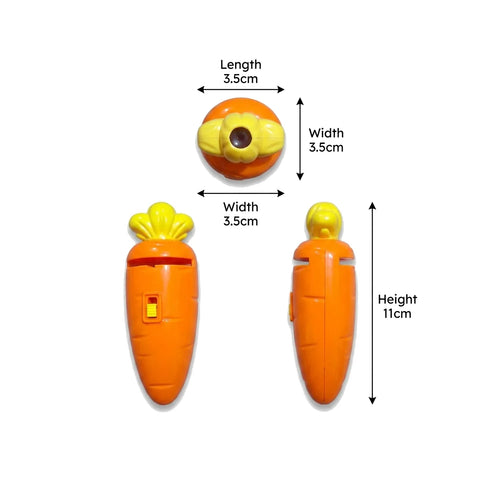 Carrot Projector Toy for Kids – Night Light & Story Projector