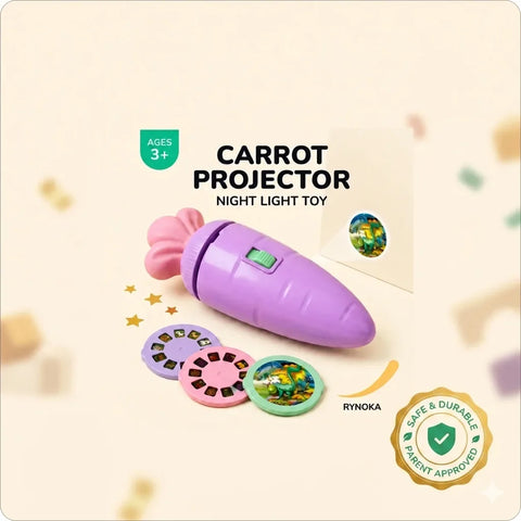 Carrot Projector Toy for kids night light and story projector – Rynoka