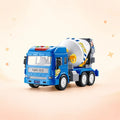 Toy Cement Mixer Truck with Rotating Drum for Kids