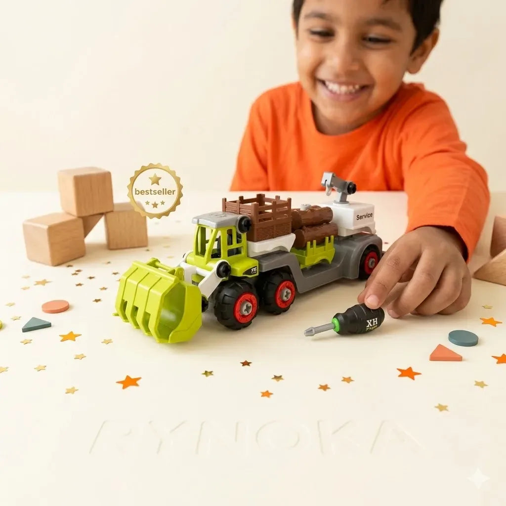 Construction Truck Toy for kids DIY logging vehicle set – Rynoka