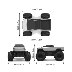 Cyber Monster RC Truck – 2.4GHz Off-Road Remote Control Car with LED Lights & Type-C Charging