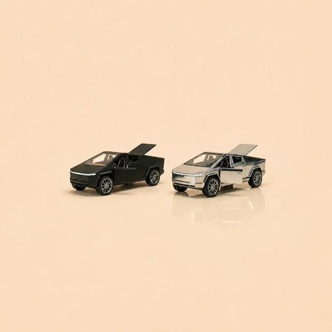 Cyber Truck Toy Car rear view showing opening doors detail