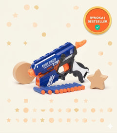 Foam Dart Blaster Toy for kids safe soft bullet gun for indoor and outdoor play – Rynoka