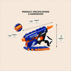 Foam Dart Blaster Toy side view showing full blaster body design