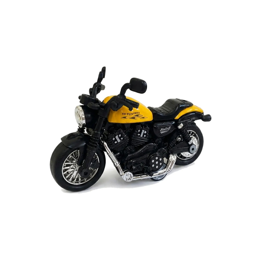 Die-Cast Toy Bike with Pull Back Action – Metal Mini Motorcycle for Kids