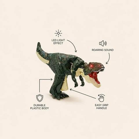 Dinosaur Toy Gun in action with roaring sound feature – Rynoka