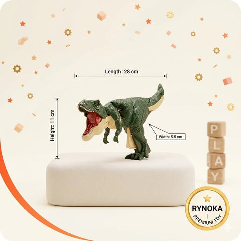 Dinosaur Toy Gun close-up showing LED light effects – Rynoka