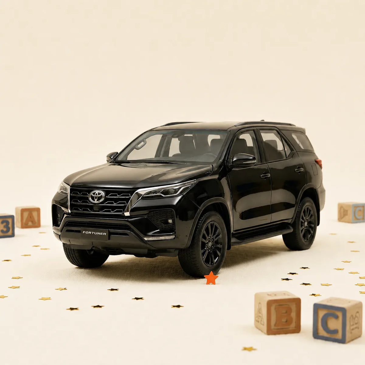 Black SUV Toy Car with pull-back die-cast metal body for kids – Rynoka