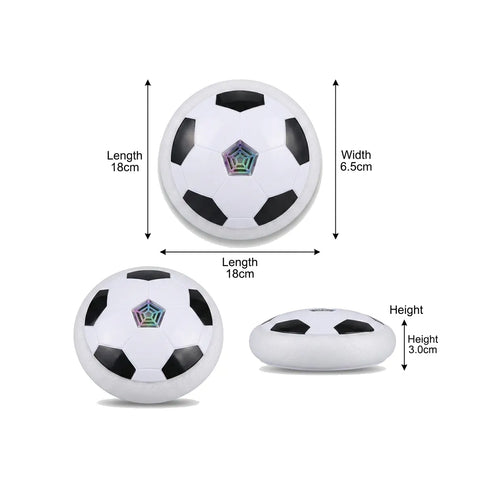 Hover Soccer Ball with LED Lights – Indoor Air Power Floating Football Toy for Kids