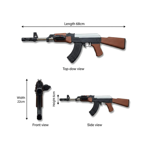 Kids Toy Rifle Set with LED Lights & Sound Effects for Pretend Play