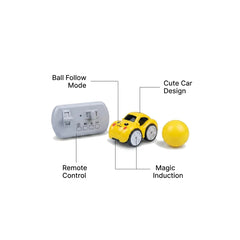 Magic Induction Smart RC Car with Ball Follow Sensor – 2-in-1 Remote Control Toy for Kids