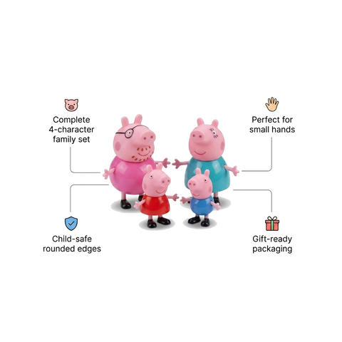 Peppa Pig Family Toy Set – Colorful Figures for Kids | Rynoka — slot 03