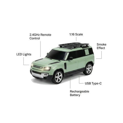 RC Spray Mist SUV Car for Kids – 1:16 Scale 2.4GHz Remote Control with LED Lights & Smoke Effect