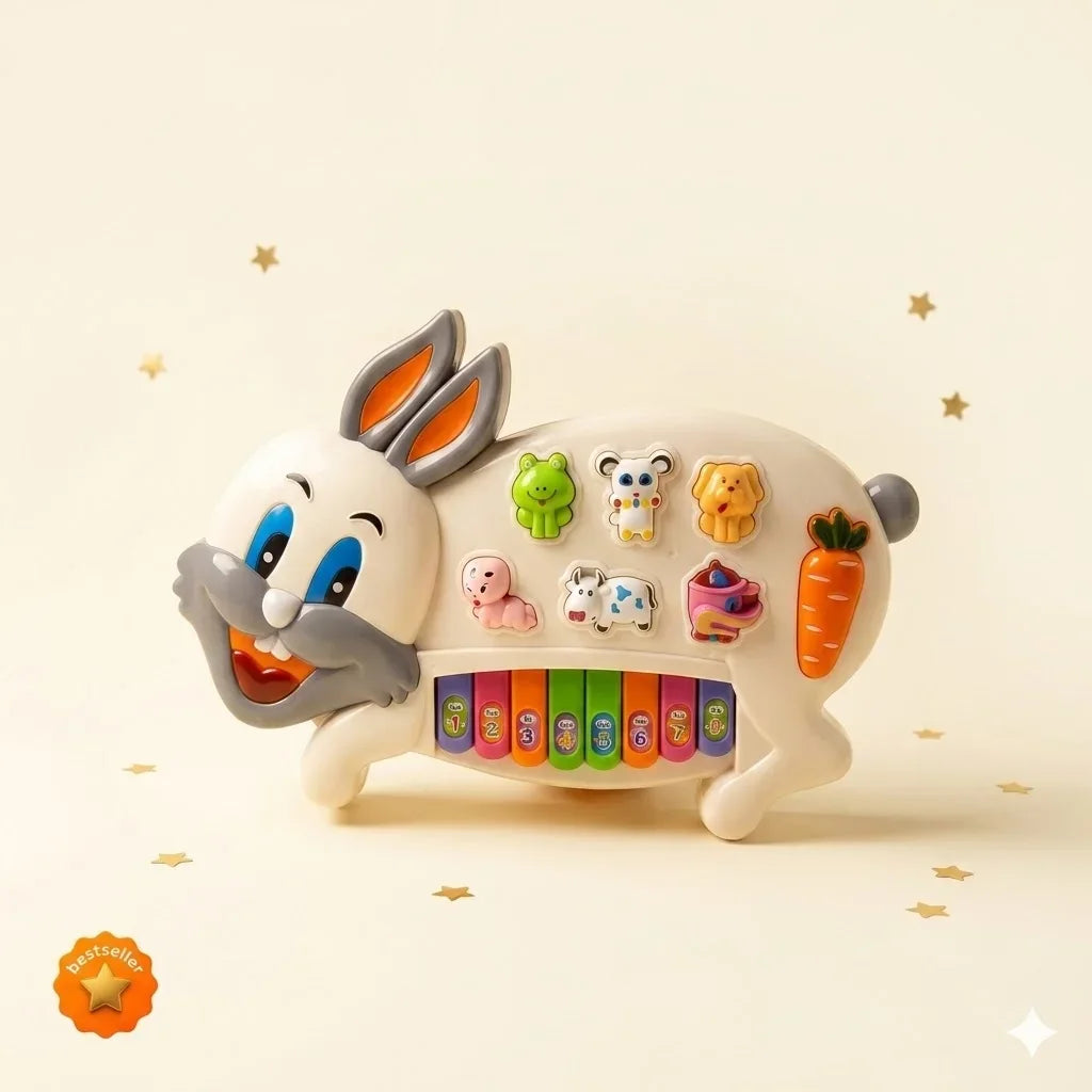 Kids Musical Rabbit Toy interactive learning piano for toddlers – Rynoka
