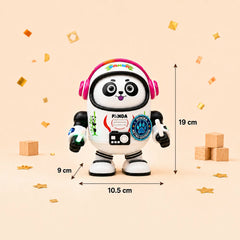 Robot Panda Toy front view showing dancing panda robot design