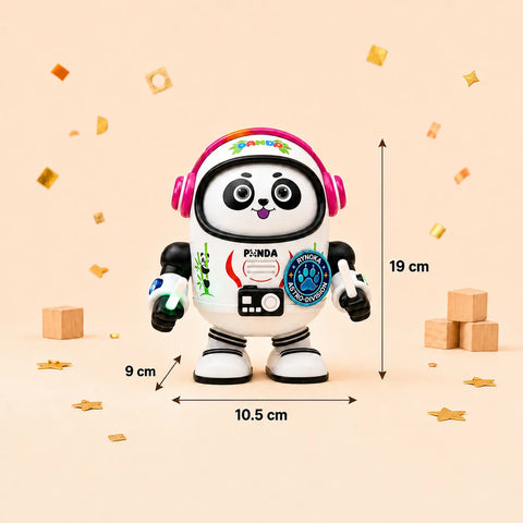 Robot Panda Toy front view showing dancing panda robot design