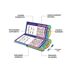 Talking Study Book for Kids – Phonetic Learning, Alphabet, Numbers & Nursery Rhymes Toy for Ages 3+