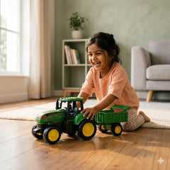 Toy Tractor Trolley Set top view showing farm vehicle design for kids