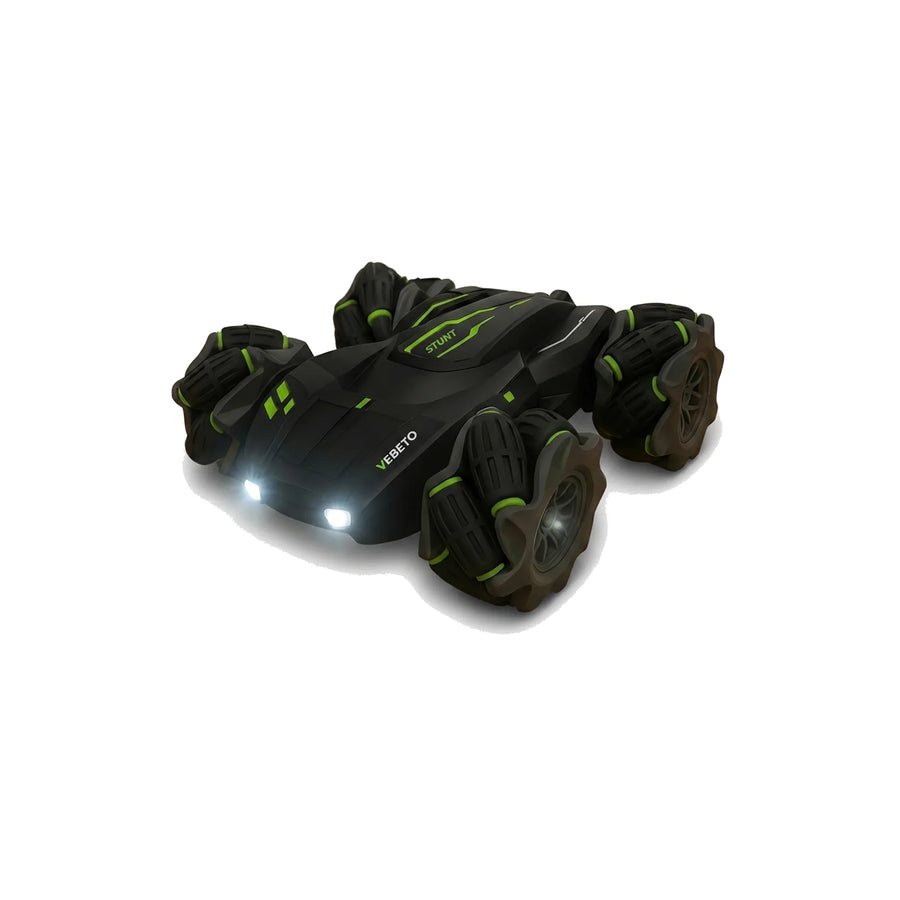 Twisting Stunt RC Car with Gesture Control, LED Lights & Mecanum Wheels – Rechargeable 4WD Toy Car