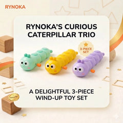 Wind-Up Caterpillar Toy with flexible segmented body for toddlers – Rynoka