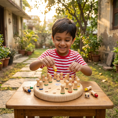 Wooden Memory Board Game for Kids – Brain Training Colour Trap — slot 05
