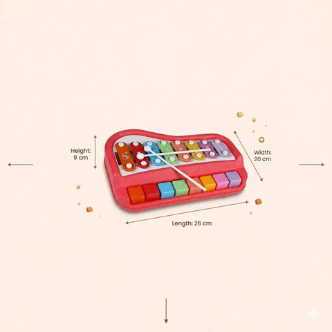Kids Xylophone Piano Toy being played by a toddler