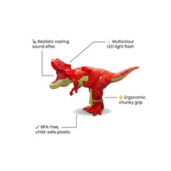 Dinosaur Toy Gun – LED Lights & Roaring Sound | Rynoka