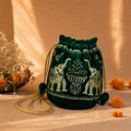 Handcrafted Velvet Zari Embroidered Hathi Batwa
