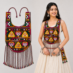 Dil Bharat Hand Embroidered Kanthi Yoke for Chaniya Choli & Kurti