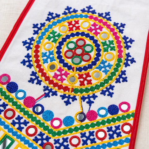 white | Girls Rosette Waist Panel
