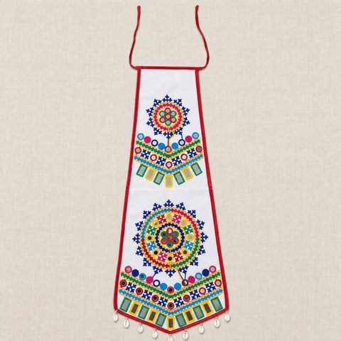 white | Girls Rosette Waist Panel