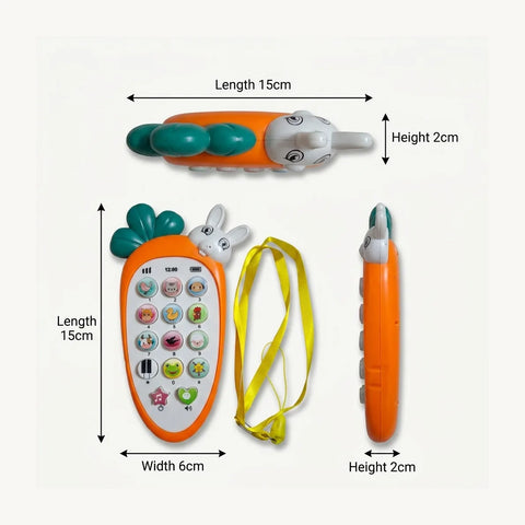 Kids Learning Toy Phone with Animal Sound Buttons for Toddlers