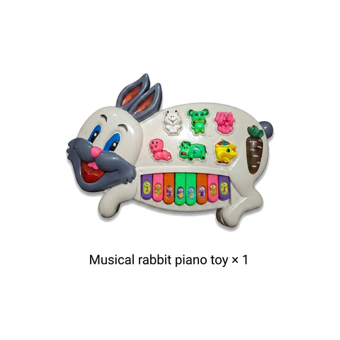 Kids Musical Rabbit Toy – Interactive Learning Piano for Toddlers