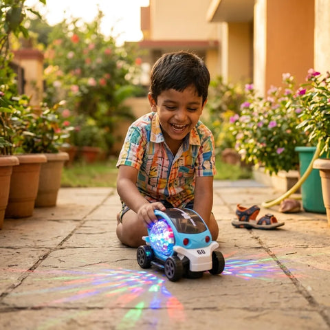 Musical Toy Car with LED Lights & Sound for Toddlers