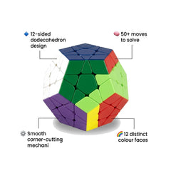 Megaminx Puzzle Cube – Brain Teaser Toy for Kids & Adults