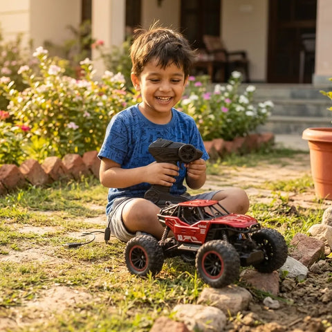 RC Rock Crawler Car – USB Rechargeable Off-Road Toy for Kids