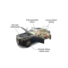 Die-Cast Luxury Car Toy with Openable Doors for Kids